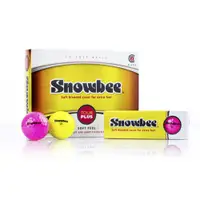 在飛比找PChome24h購物優惠-Snowbee Golf 三層複合動能球(螢光黃X螢光粉)