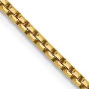 20 Inch 14K 1.85mm Semi-Solid D/C Round Box Chain