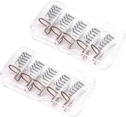 Beatifufu Nail Enhancement Kit 10pcs Aluminum Nail Extension Guides Marked Lines Curved Shape for Salon