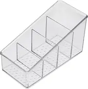 AUTSUPPL Table Organizer 1pc Plastic Storage Box Stackable Storage Bins No Hand Injury Safe Material for Home Use
