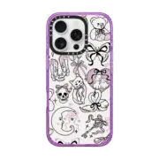iPhone 16 Pro Impact Case MagSafe Compatible Bow Coquette Stickers