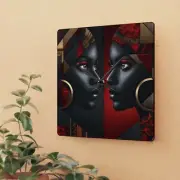 Dual Faced Acrylic Wall Clock #DF1