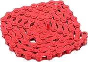 Toddmomy Bicycle Chain Single Speed Bike Chain Road Vehicles Stainless Steel Bike Chain Red Bike Chain Bike Accessory