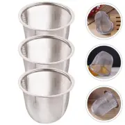 3 Pcs Tea Partition Filter Screen Loose Leaf Strainer Filters for