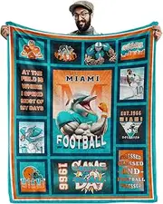 CusFuk Blanket for Men Women,Football Lovers Gifts Warm Throw Sherpa Blankets for Men Women Boys, Football Style Travel Blanket Sofa Bed Couch for Men 60"x 50"