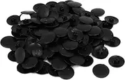 uxcell® 6.3mm Phillips 17mm Head Dia Screw Plastic Cap Cover Black 100PCS