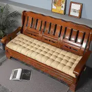 Four Seasons General Thickened Long Solid Wood Sofa Cushion beige 48*160cm