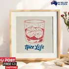 Wood Square Frame 60x60cm Frame & Hanger Picture 24 inch with white border