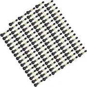 100 Pcs Car Motorcycle Universal Snap in Rubber Tire Tyre Valve Stem TR412 TR413 TR414 for Tubeless Sunscreen Black (TR413)