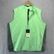 Zero Restriction Vest men's Large Green Zip Tour Series Superlight Golf NEW