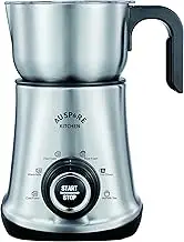 AUSPURE Milk Frother Advanced Electric, Milk Foam Maker, Tink & Tick, Hot & Cold, 6-Modes for Coffee Latte, Cappuccino, Hot Chocolates, Hot Milk Tea, Best Kitchen Tools, with Whisk & Milk Jug