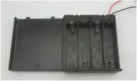 在飛比找Yahoo!奇摩拍賣優惠-►371◄3號 AA 4節電池盒 6V電池盒 附引線 有背蓋