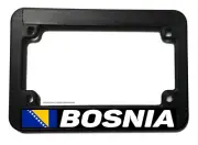 Bosnia World Country Flag Motorcycle License Plate Frame