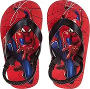 [JOSMO] SpiderMan Flip Flop Sandal Water Shoes - Beach Slides SlipOn Quick Dry Thong FlipFlops Sandals for Boys (5-10 Toddlers 11-12 Little Kids)