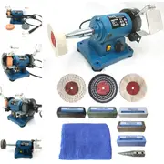 3" 150W Mini Bench Grinder Polisher With TOOLSTORM 3" Metal Polishing Kit
