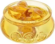 Yardenfun Elegant Crystal Cornucopia Ingot Decor Home Office Decor Traditional Style