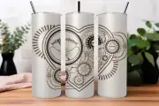 Steampunk Gears Tumbler