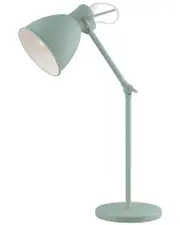 EGLO Priddy 1 Light Desk Lamp with Pastel Light Green Finish