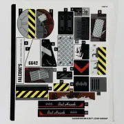LEGO STICKER SHEET 70915 Two-Face Double Demolition The LEGO Batman Movie Decals
