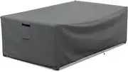 STARTWO Patio Furniture Covers Waterproof for Coffee Table Cover, Heavy Duty Durable Rectangular Outdoor Table Cover Fits up to 48L x 28Wx 13H inches, Grey
