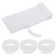 50Pcs 6 Inch Reusable Cable Ties Fastening Hook and Loop Straps White