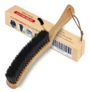 TAKAVU Clothes Brush Hat Brush, Black Boar Bristle Lint
