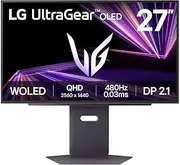 [LG] Ultragear™ 27GX790A-B - 27-inch OLED 480Hz QHD Gaming Monitor | 0.03ms (GtG), DP 2.1, DisplayHDR True Black 400