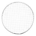 5pcs Round BBQ Grill Net 10.2" Dia Galvanized Iron Barbecue Mesh Mat