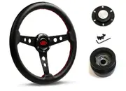 SAAS Steering Wheel SW616OS-L & boss for Mitsubishi Cordia 1980-1982