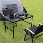 Outdoor Camping Folding Table Aluminum Alloy Ultra Light Portable Picnic Tabl A