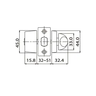 東隆牌 EZSET 日規輔助鎖 LJ20S10 房門鎖 單向鎖 內轉鈕 臥室 客廳 門鎖