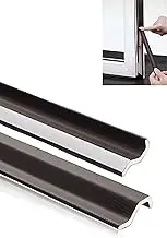 Honwor Brown Self-Adhesive PU Foam Weather Stripping, 197 Inch/5M Door Seal & Draft Stopper for Windows & Doors, Insulates, Reduces Noise