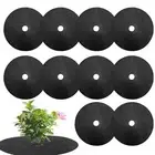 Weed Barrier Ground Cover Garden Mats For Trees 10pcs Reusable Tree Mulch Rings