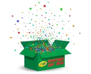 Mystery Crayola Box w/ Sketchbook/Markers/Crayons/Paints Set Kids Drawing