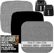 INFRAOVENS Air Fryer Liners for Ninja AF141 & AF181 Air Fryers - Reusable, Non-Disposable Replacement for Parchment Paper