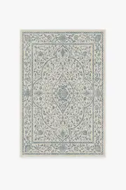120' x 185' | Machine Washable Runner Rug | Kid & Pet Friendly | Indoor Rug | Vianna Blue & Ivory Tufted Rug | Ruggable