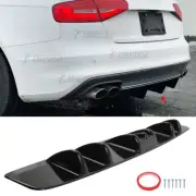 For Audi A3 A4 S3 S4 A5 S5 Rear Bumper Diffuser Splitter Lower Chin Spoiler 33" (for: Audi)