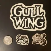 Rare Vintage NOS 1980’s Gullwing Trucks Sticker Lot 80’s 3 Stickers One Chrome