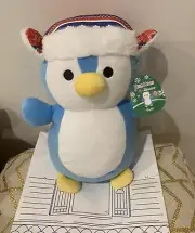 Squishmallows hugmees Christmas PUFF PENGUIN 14" PLUSH TOY BNWT NEW