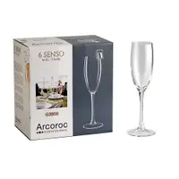 在飛比找ETMall東森購物網優惠-Arcoroc感觀高腳香檳杯160cc六入組