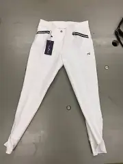 Premier Equine "Estelle" White Knee Patch Riding Breeches. Size 30