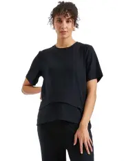 [Ripe] Mike Rib Nursing Top in Black