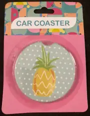 Car Coaster - Pineapple - Car Cup Holder Insert - 1 Coaster