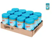 Bulk Creamy Peanut Butter Spread - No Sugar Added, 16 oz x 12 Convenient Jars
