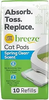 Purina Tidy Cats Cat Pads, Breeze Spring Clean Fragranced Refill Pack - (6) 10 ct. Pouches