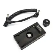 F970 Battery Power Mount Plate DC12V/ 8V+1/4'' hot shoe screw for DSLR Sony NP-F