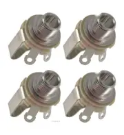 (4 PACK) SWITCHCRAFT 12B 1/4" TRS / Stereo Panel Mount Jack - Open Circuit