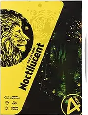 Art Scratch Paper - Handmade 4X Glitter Art Scratch | A4 Size Coloring Drawing | Scratchboard Paper | Graffiti Cards Toys, Landscape and Animal Color Projects(21x15cm/8.27x5.91 Inches)
