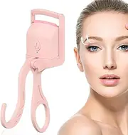 Heated Eyelash Curler Fast Heat Up in 8s - Rechargeable Electric Eyelash Curler for 24-Hour Long Lasting Curls - Safe Anti-Burn Lash Curler Elevate Your Beauty with Stunning Lashes