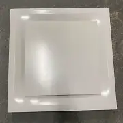 T-Bar Drop Ceiling Grille - Flat Plate Plaque Diffuser 24"x24"x 15" Round
